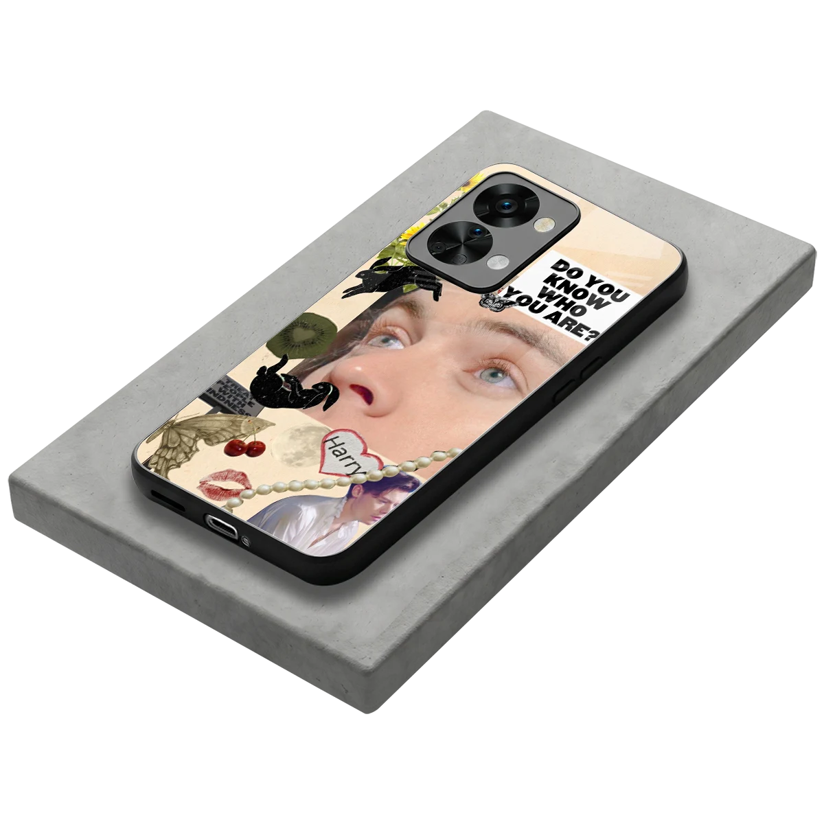 Harry Styles stylish phone case for oneplus nord 2t | glossy glass and slim fit