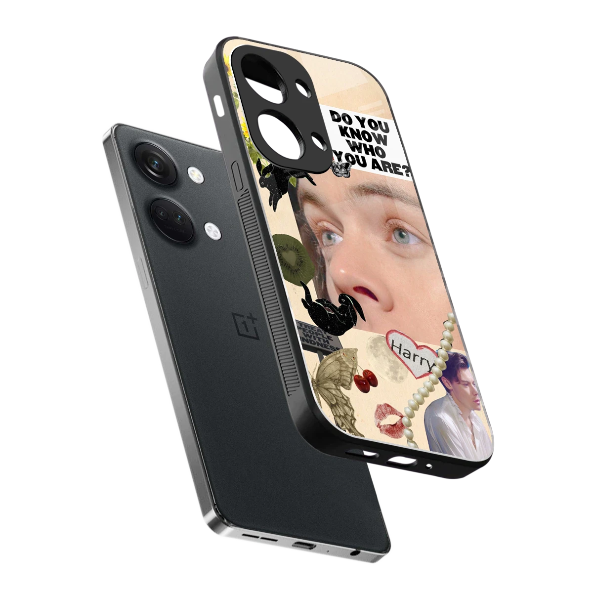 Harry Styles sleek oneplus nord 3 cover with tempered glass back and TPU edges