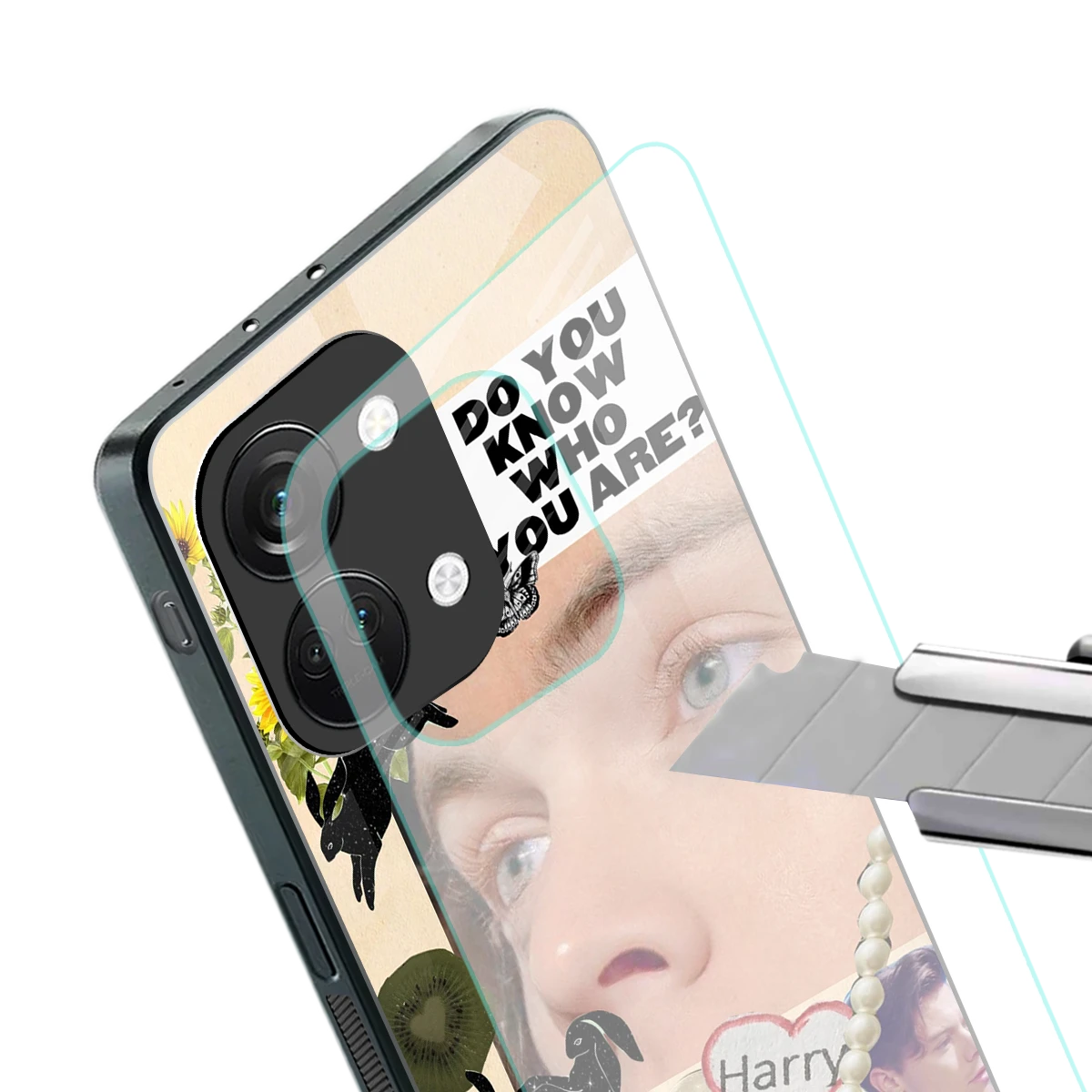 Harry Styles stylish phone case for oneplus nord 3 | glossy glass and slim fit