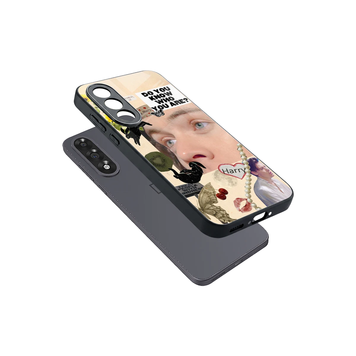 Harry Styles sleek oneplus nord 5 cover with tempered glass back and TPU edges