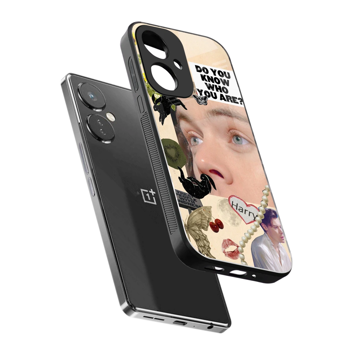 Harry Styles sleek oneplus nord ce 3 cover with tempered glass back and TPU edges