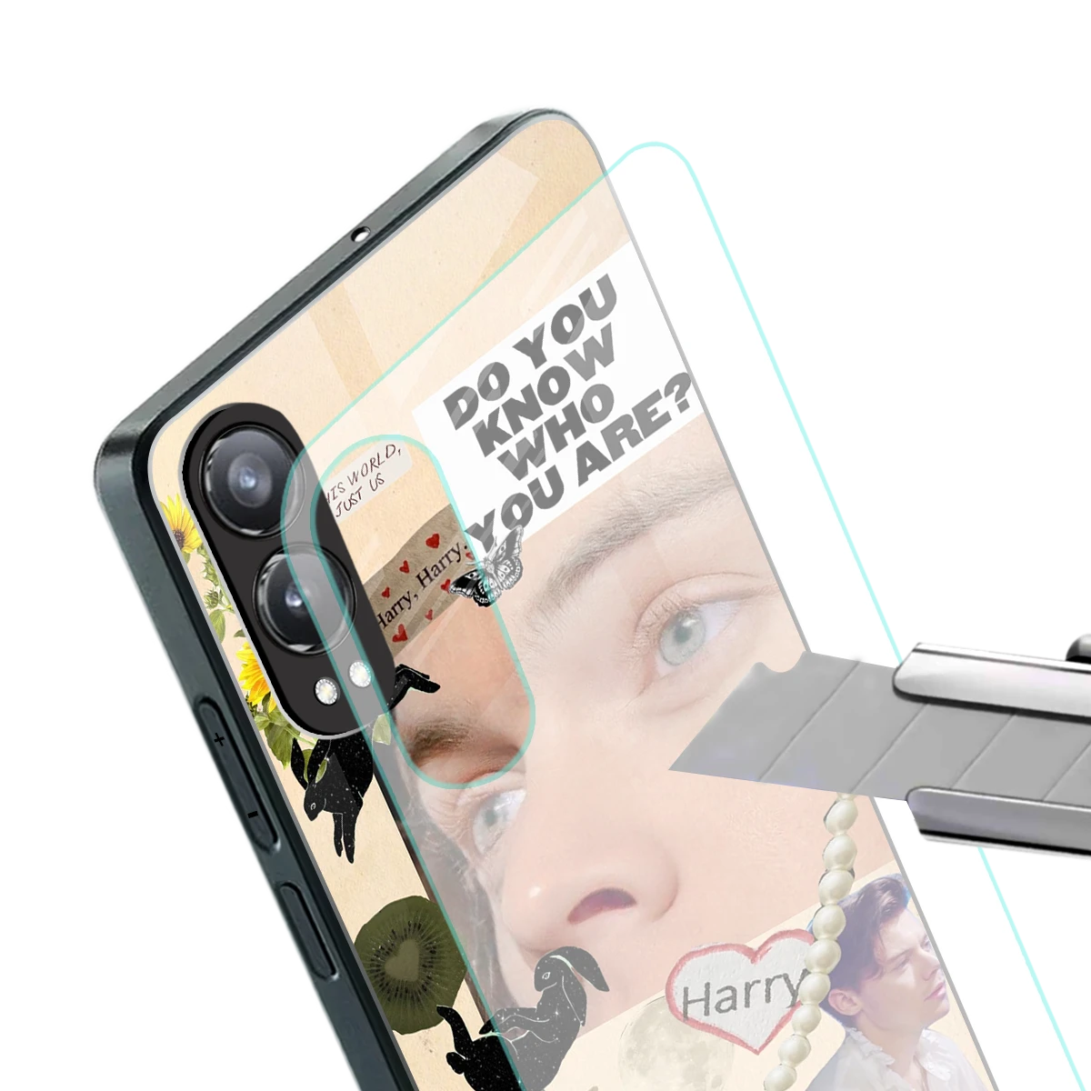 Harry Styles stylish phone case for oneplus nord ce 4 lite | glossy glass and slim fit