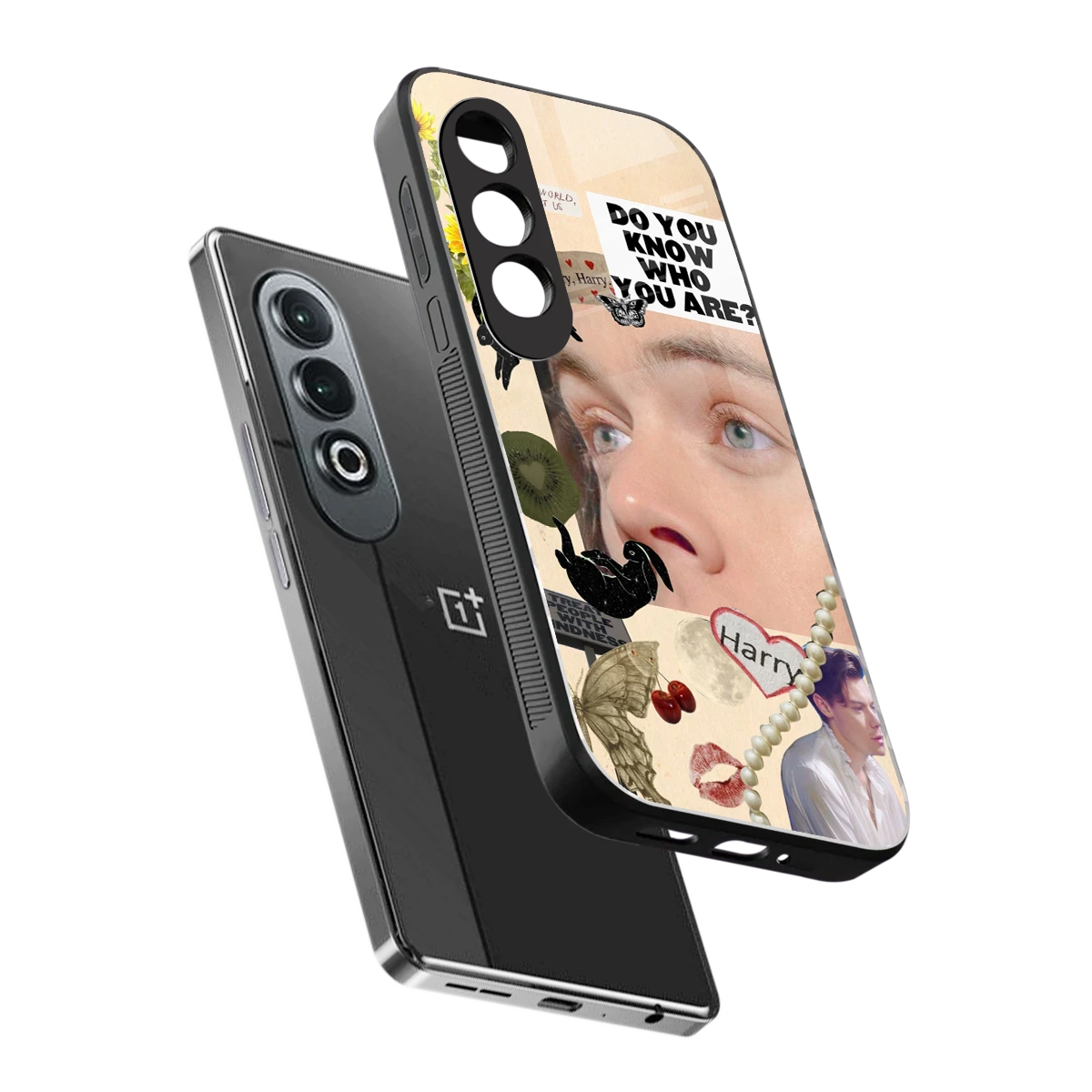 Harry Styles sleek oneplus nord ce 4 cover with tempered glass back and TPU edges