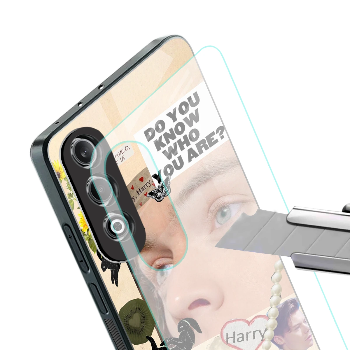 Harry Styles stylish phone case for oneplus nord ce 4 | glossy glass and slim fit