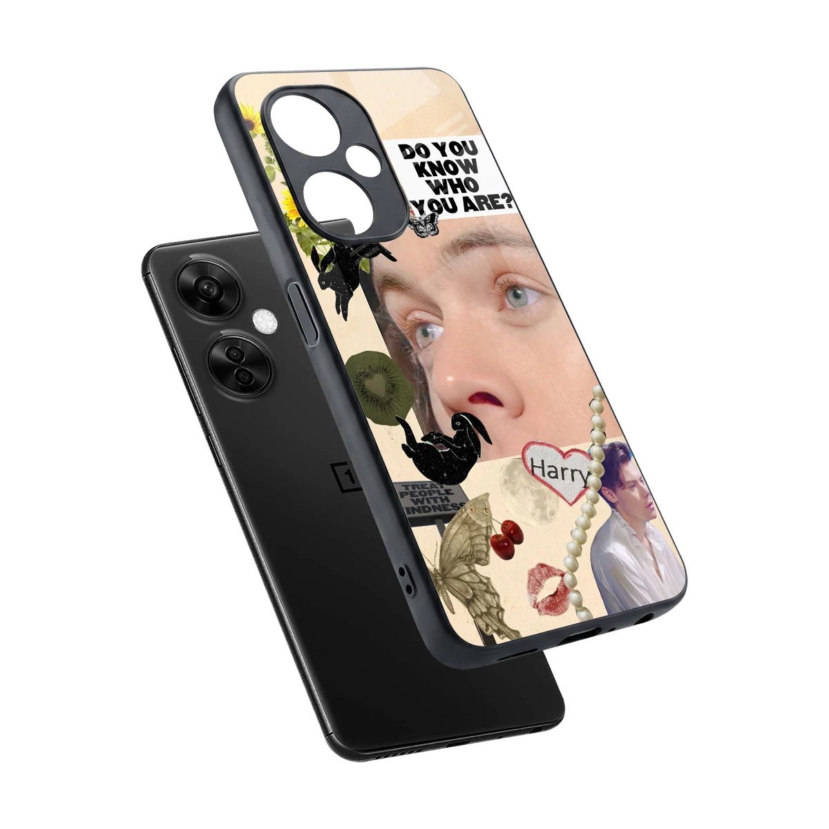 Harry Styles sleek oneplus nord ce 3 lite cover with tempered glass back and TPU edges