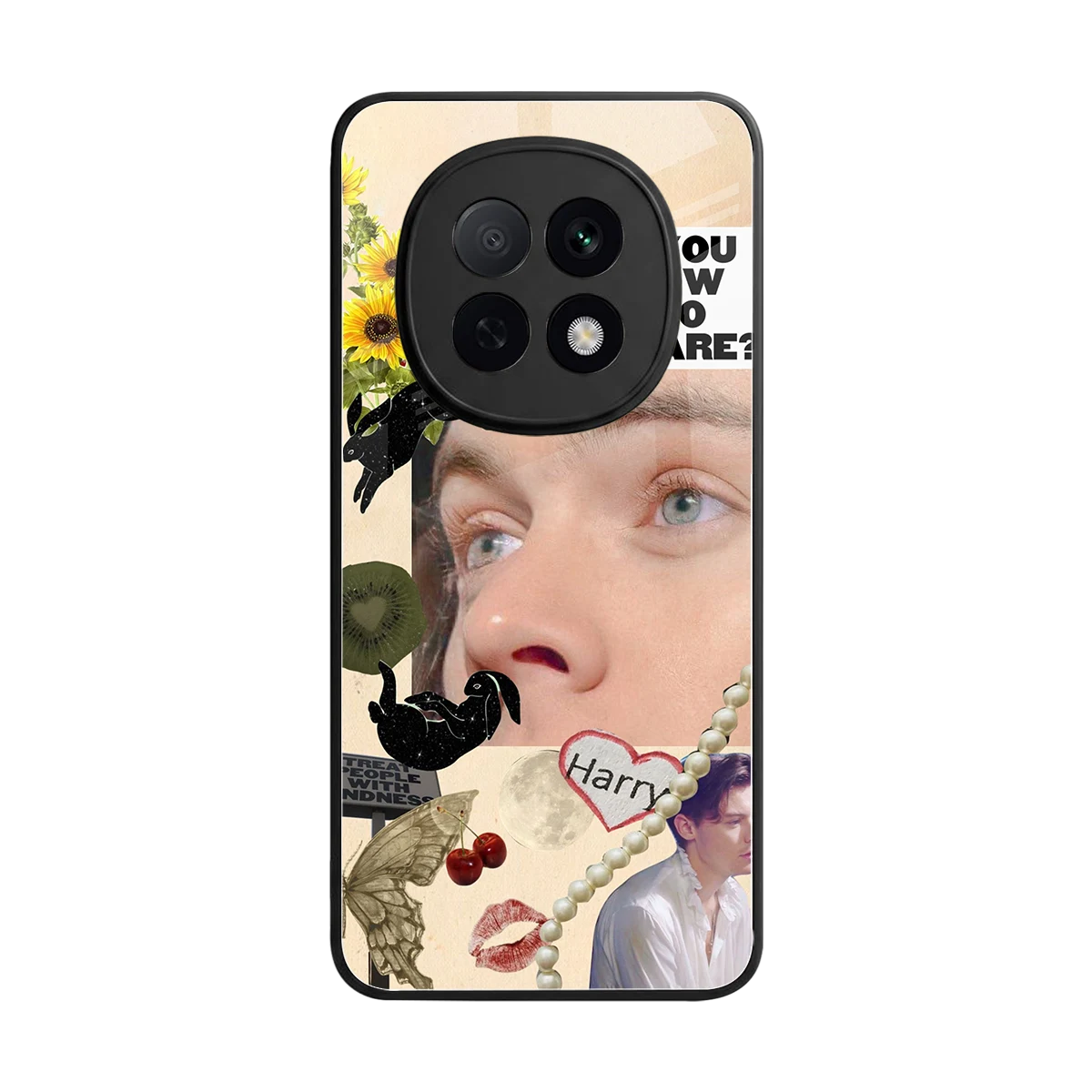 Harry Styles back phone cover | glass case for oppo f29 pro 5g