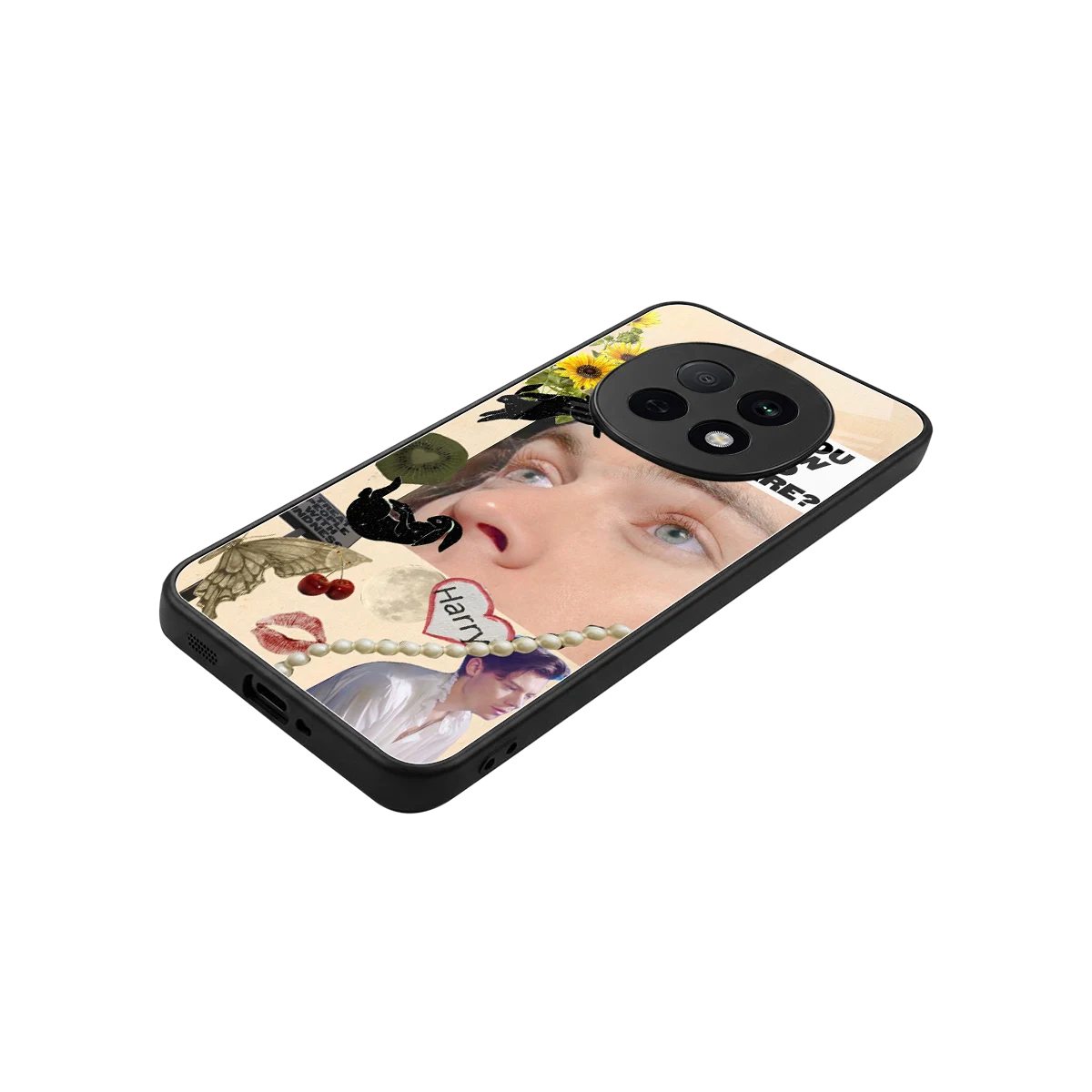 Harry Styles stylish phone case for oppo f29 pro 5g | glossy glass and slim fit