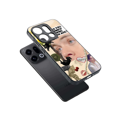 Harry Styles sleek oppo find x9 cover with tempered glass back and TPU edges