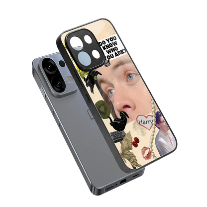Harry Styles sleek oppo k13 5g cover with tempered glass back and TPU edges