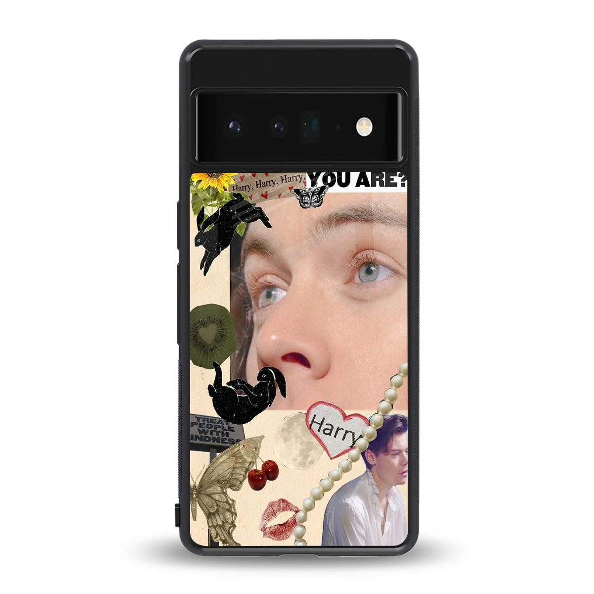 Harry Styles back phone cover | glass case for google pixel 6 pro