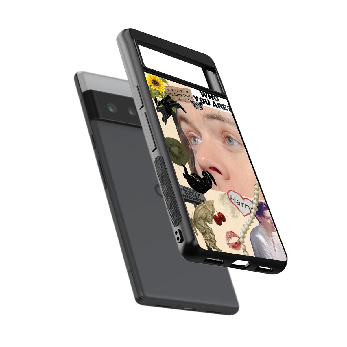 Harry Styles sleek google pixel 6 pro cover with tempered glass back and TPU edges
