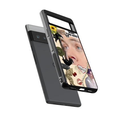 Harry Styles sleek google pixel 6 pro cover with tempered glass back and TPU edges