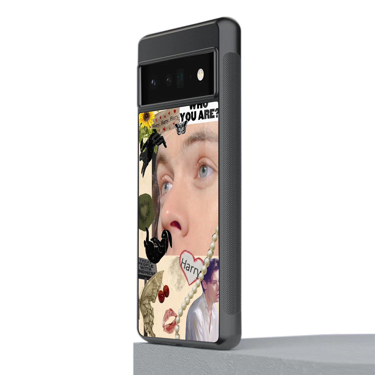 Harry Styles stylish phone case for google pixel 6 pro | glossy glass and slim fit
