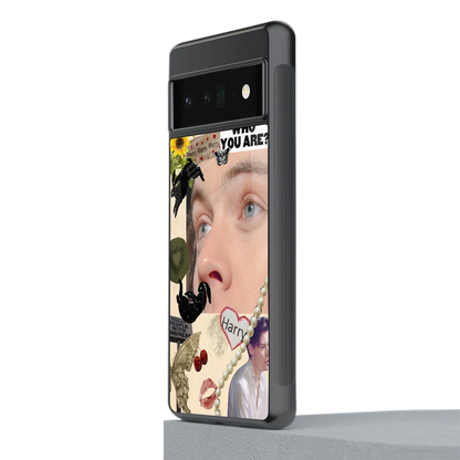 Harry Styles stylish phone case for google pixel 6 pro | glossy glass and slim fit