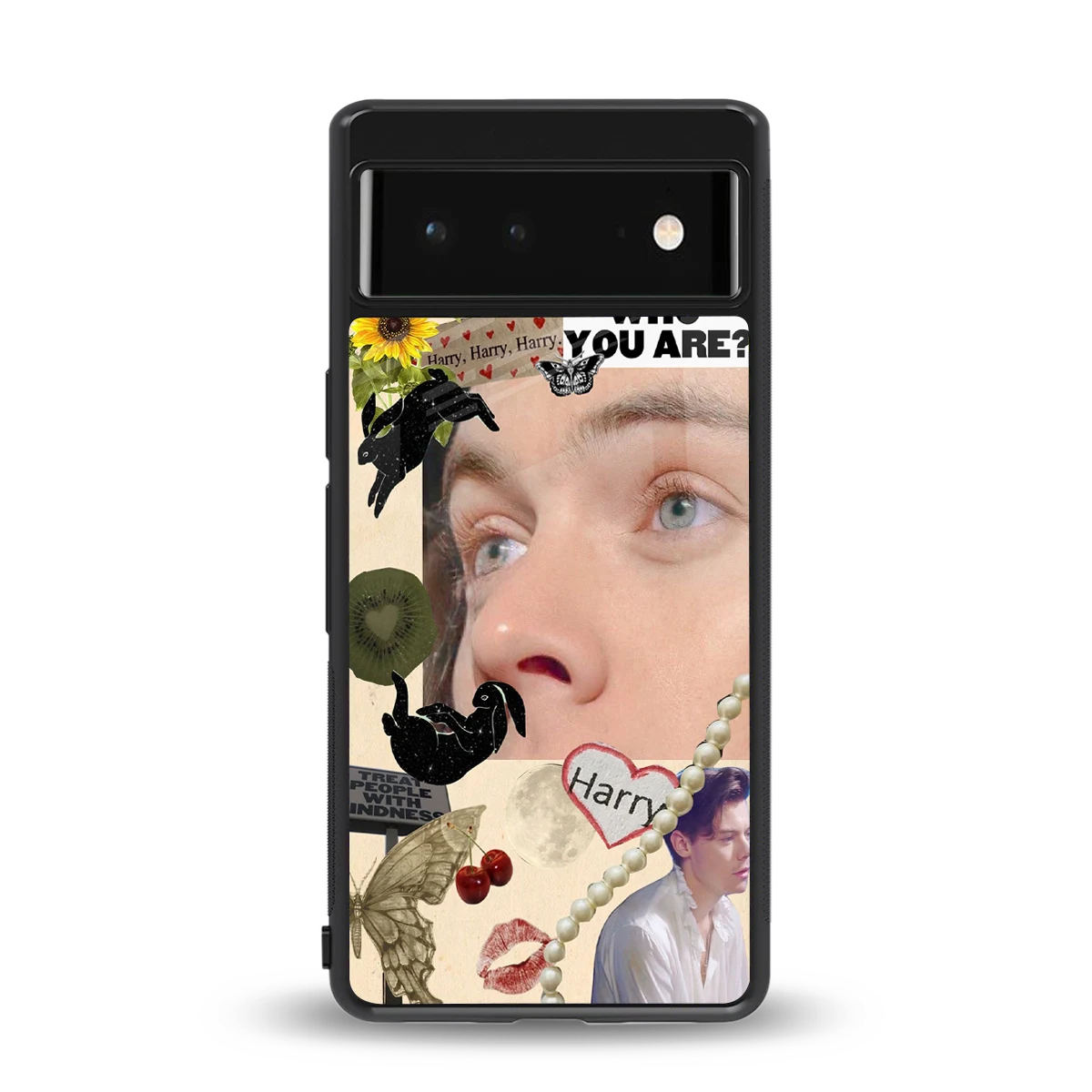 Harry Styles back phone cover | glass case for google pixel 6