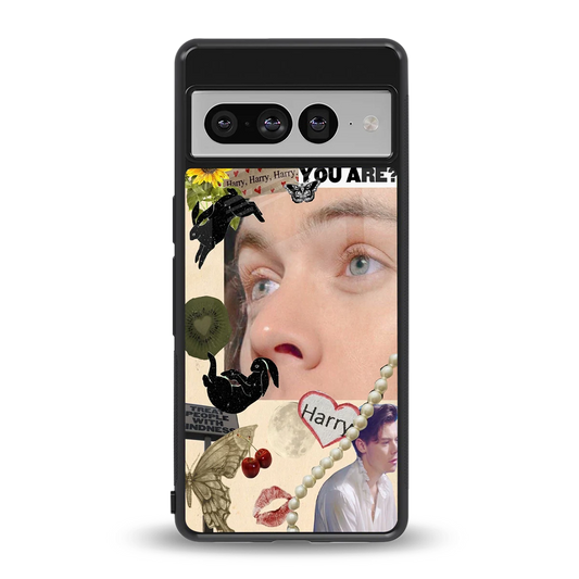 Harry Styles back phone cover | glass case for google pixel 7 pro