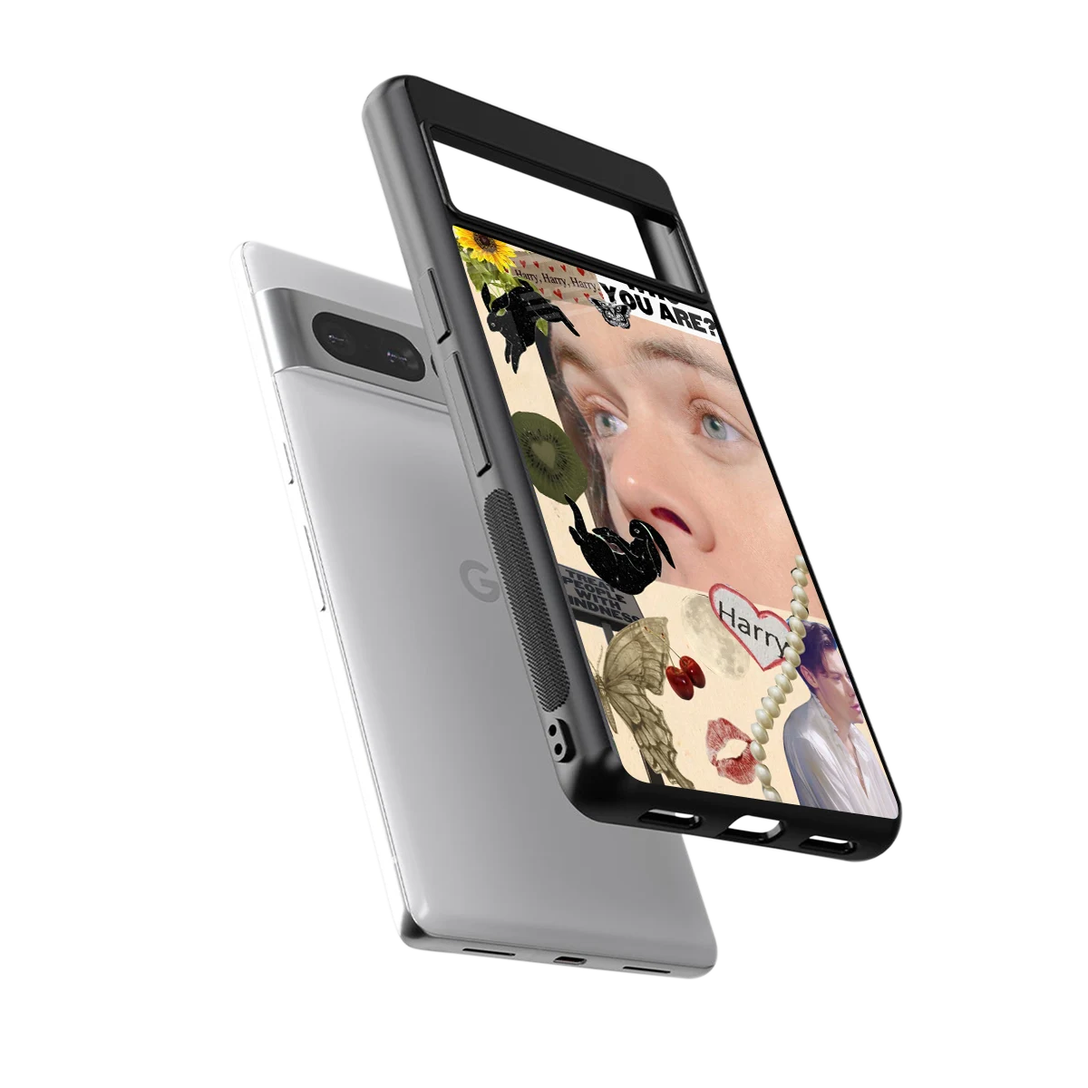 Harry Styles sleek google pixel 7 pro cover with tempered glass back and TPU edges
