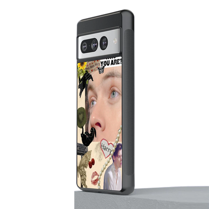 Harry Styles stylish phone case for google pixel 7 pro | glossy glass and slim fit