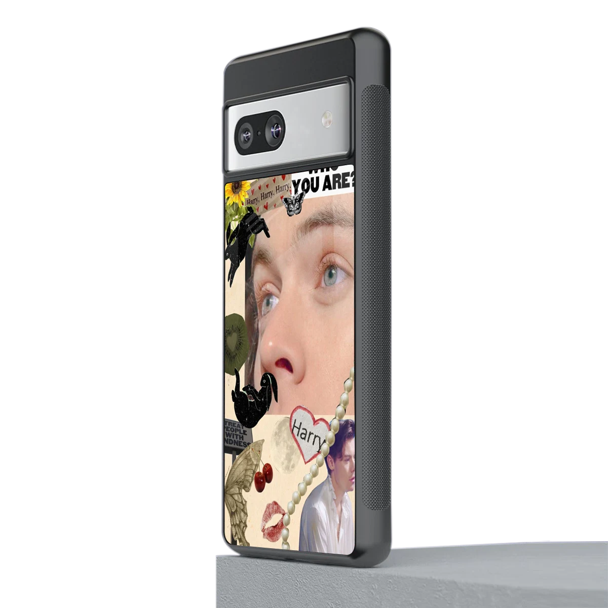 Harry Styles stylish phone case for google pixel 7a | glossy glass and slim fit