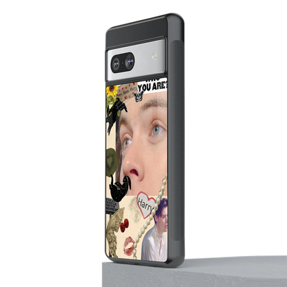 Harry Styles stylish phone case for google pixel 7 | glossy glass and slim fit