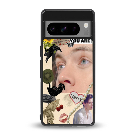Harry Styles back phone cover | glass case for google pixel 8 pro