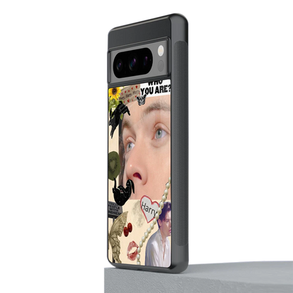 Harry Styles stylish phone case for google pixel 8 pro | glossy glass and slim fit