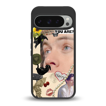 Harry Styles back phone cover | glass case for google pixel 9 pro xl