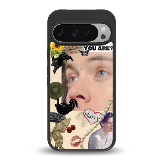 Harry Styles back phone cover | glass case for google pixel 9 pro xl