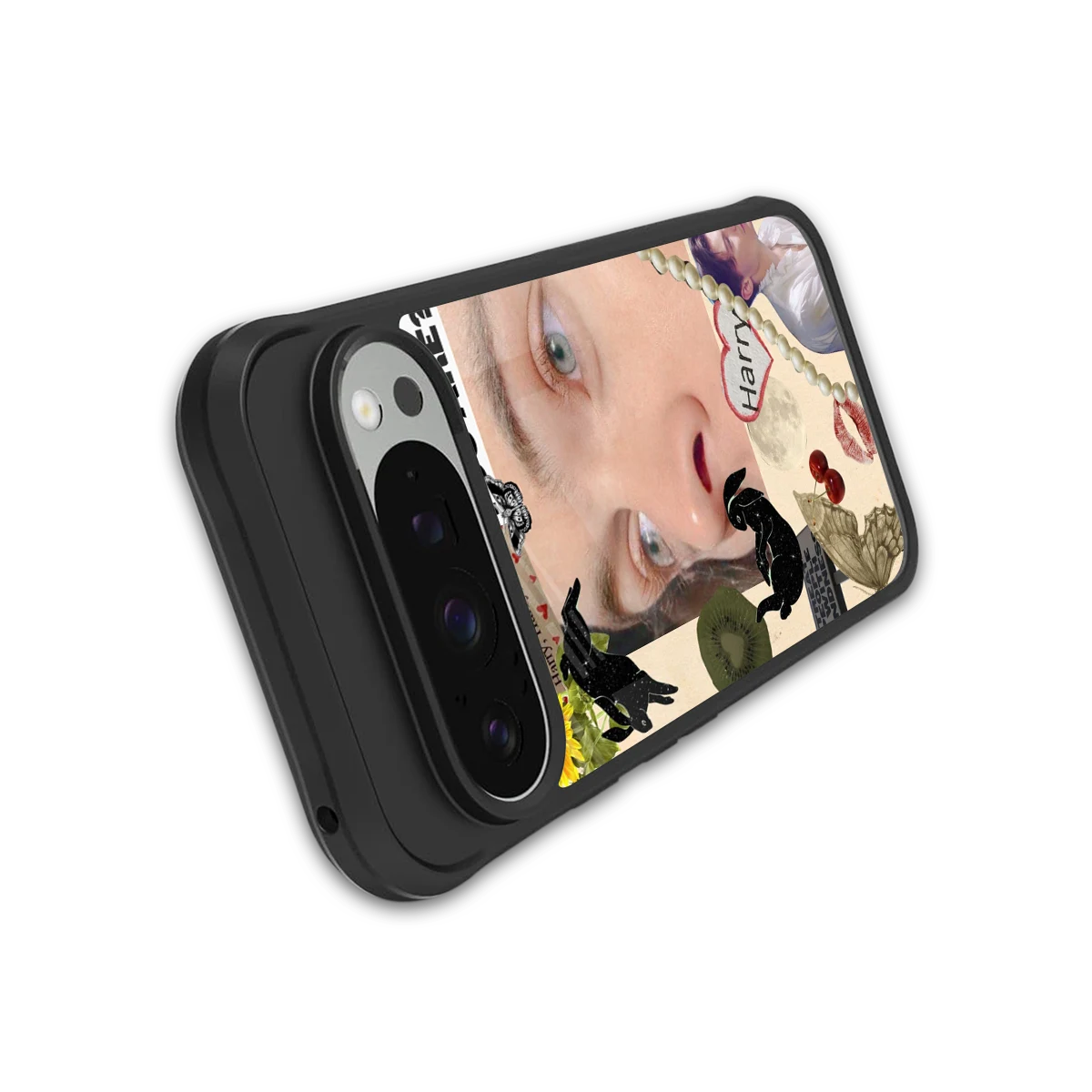 Harry Styles stylish phone case for google pixel 9 pro | glossy glass and slim fit
