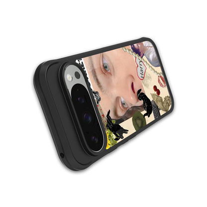 Harry Styles stylish phone case for google pixel 9 pro | glossy glass and slim fit