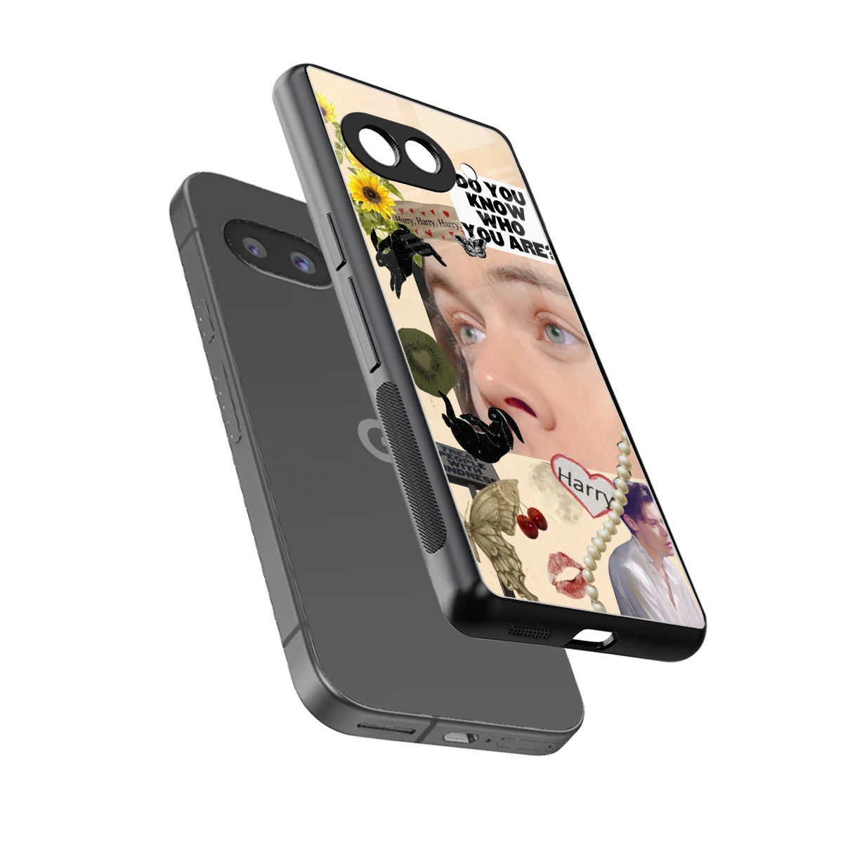 Harry Styles sleek google pixel 10a cover with tempered glass back and TPU edges