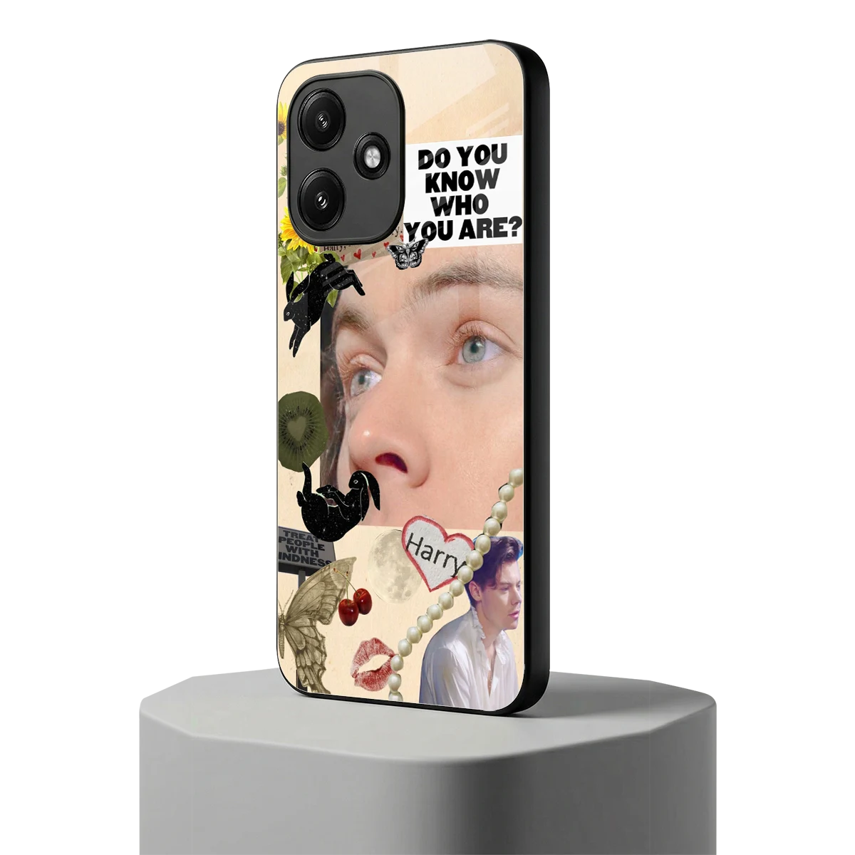 Harry Styles redmi 12 5g mobile cover | shockproof glass phone case