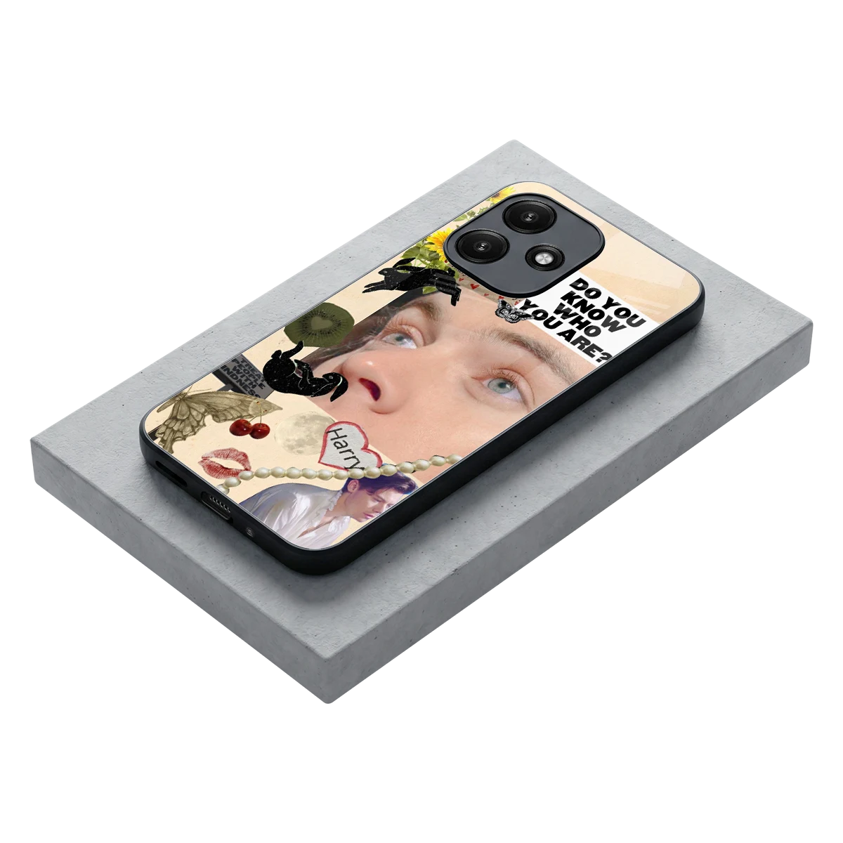 Harry Styles stylish phone case for redmi 12 5g | glossy glass and slim fit
