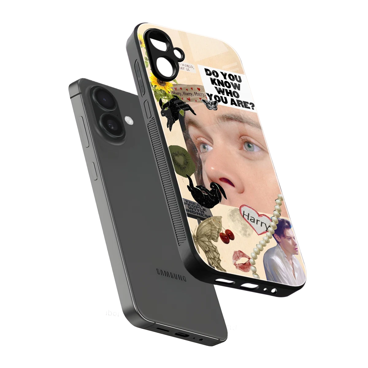 Harry Styles sleek samsung galaxy a06 5g cover with tempered glass back and TPU edges