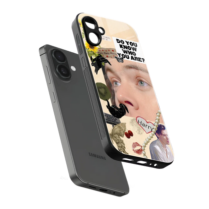 Harry Styles sleek samsung galaxy a06 5g cover with tempered glass back and TPU edges