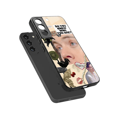 Harry Styles sleek samsung galaxy s22 cover with tempered glass back and TPU edges