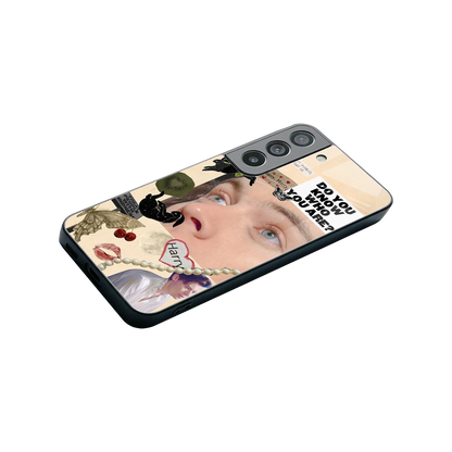 Harry Styles stylish phone case for samsung galaxy s22 | glossy glass and slim fit