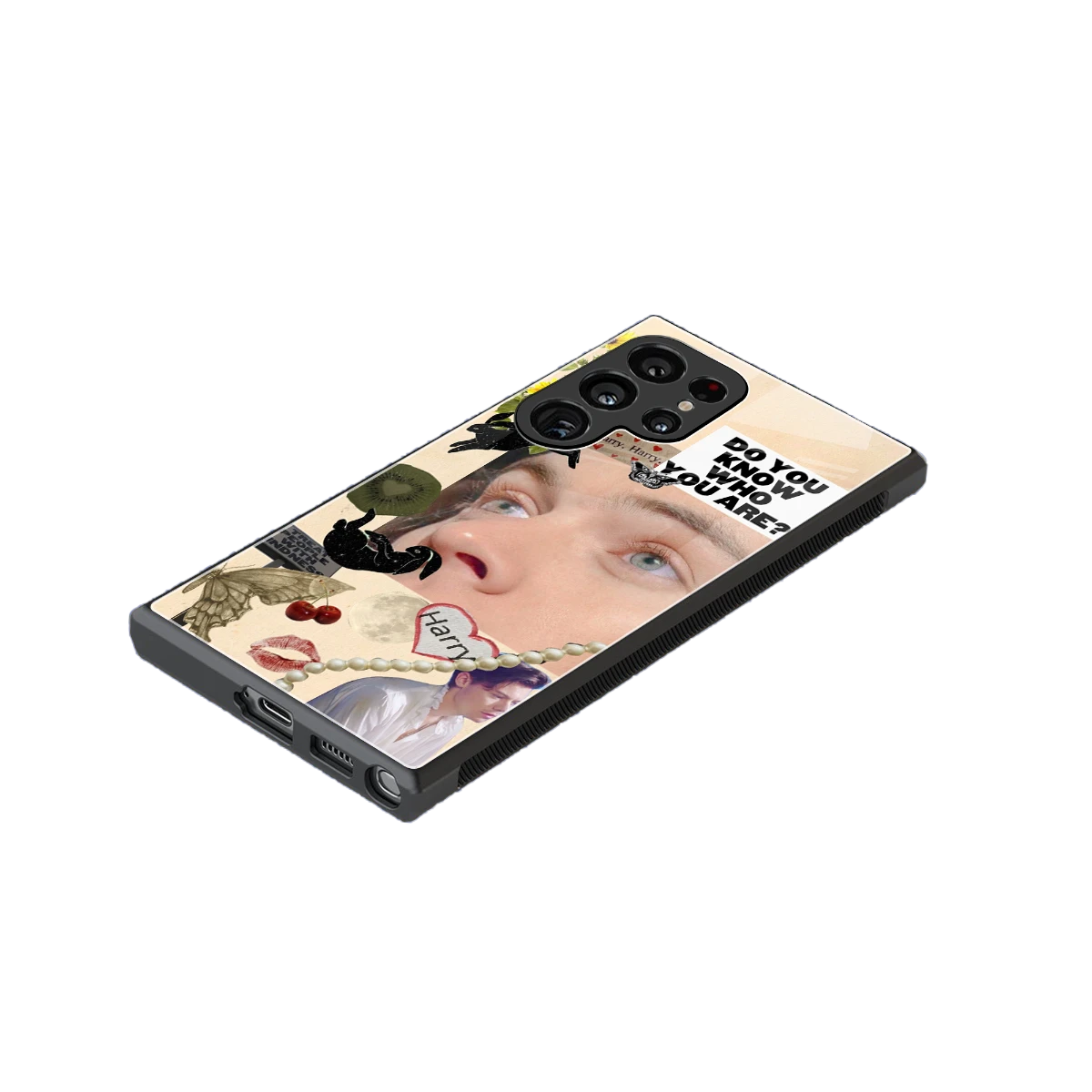 Harry Styles stylish phone case for samsung galaxy s24 ultra | glossy glass and slim fit