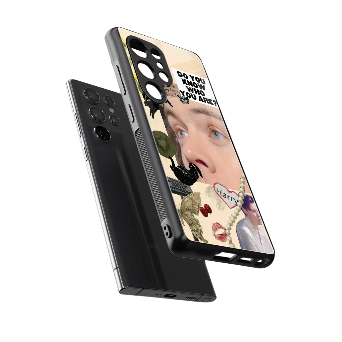 Harry Styles sleek samsung galaxy s25 ultra cover with tempered glass back and TPU edges
