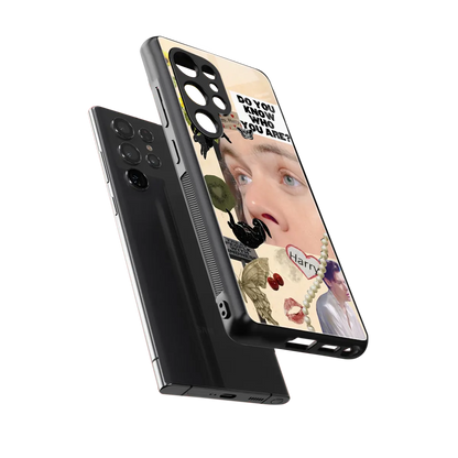 Harry Styles sleek samsung galaxy s25 ultra cover with tempered glass back and TPU edges