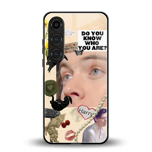 Harry Styles back phone cover | glass case for samsung galaxy s24