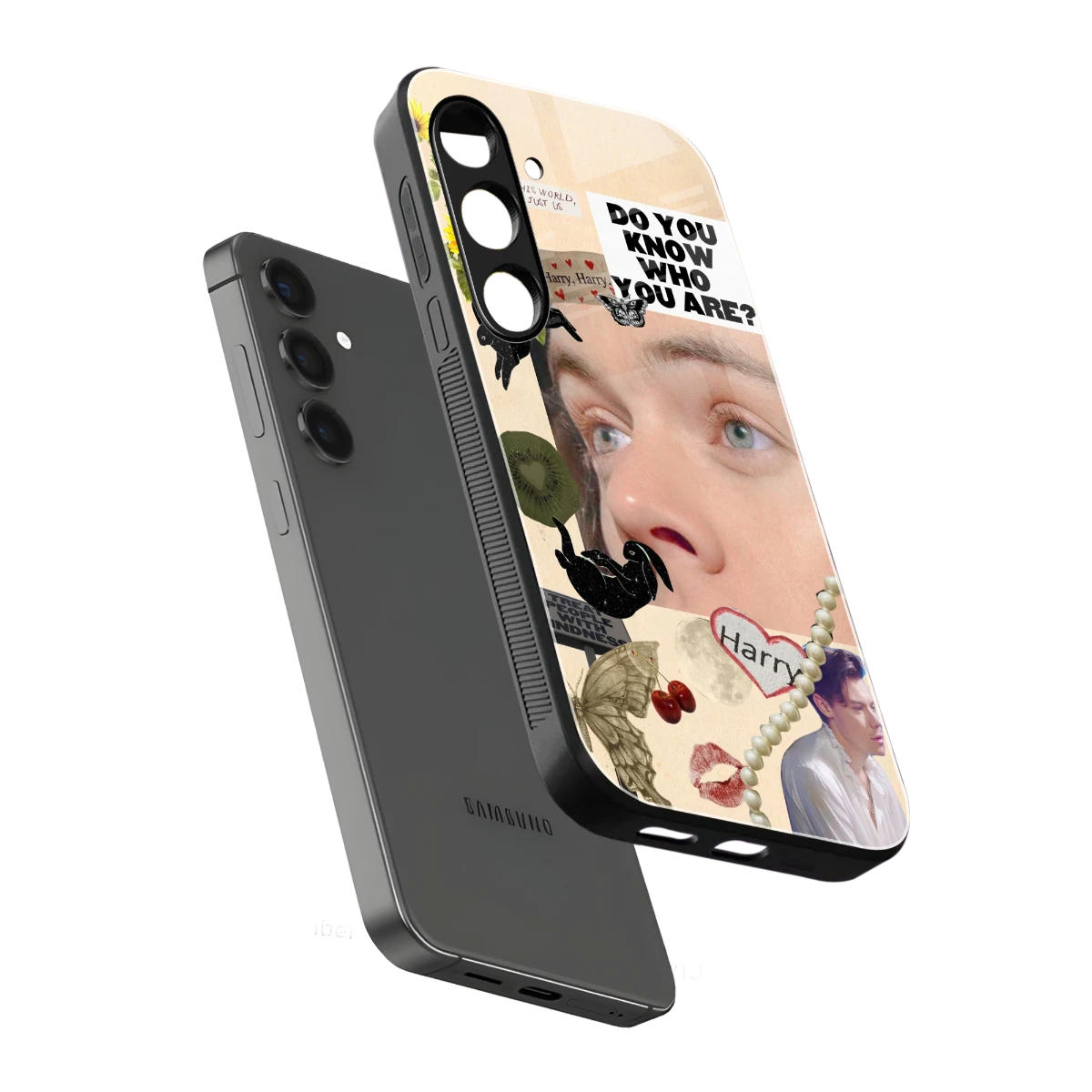 Harry Styles sleek samsung galaxy s23 plus cover with tempered glass back and TPU edges