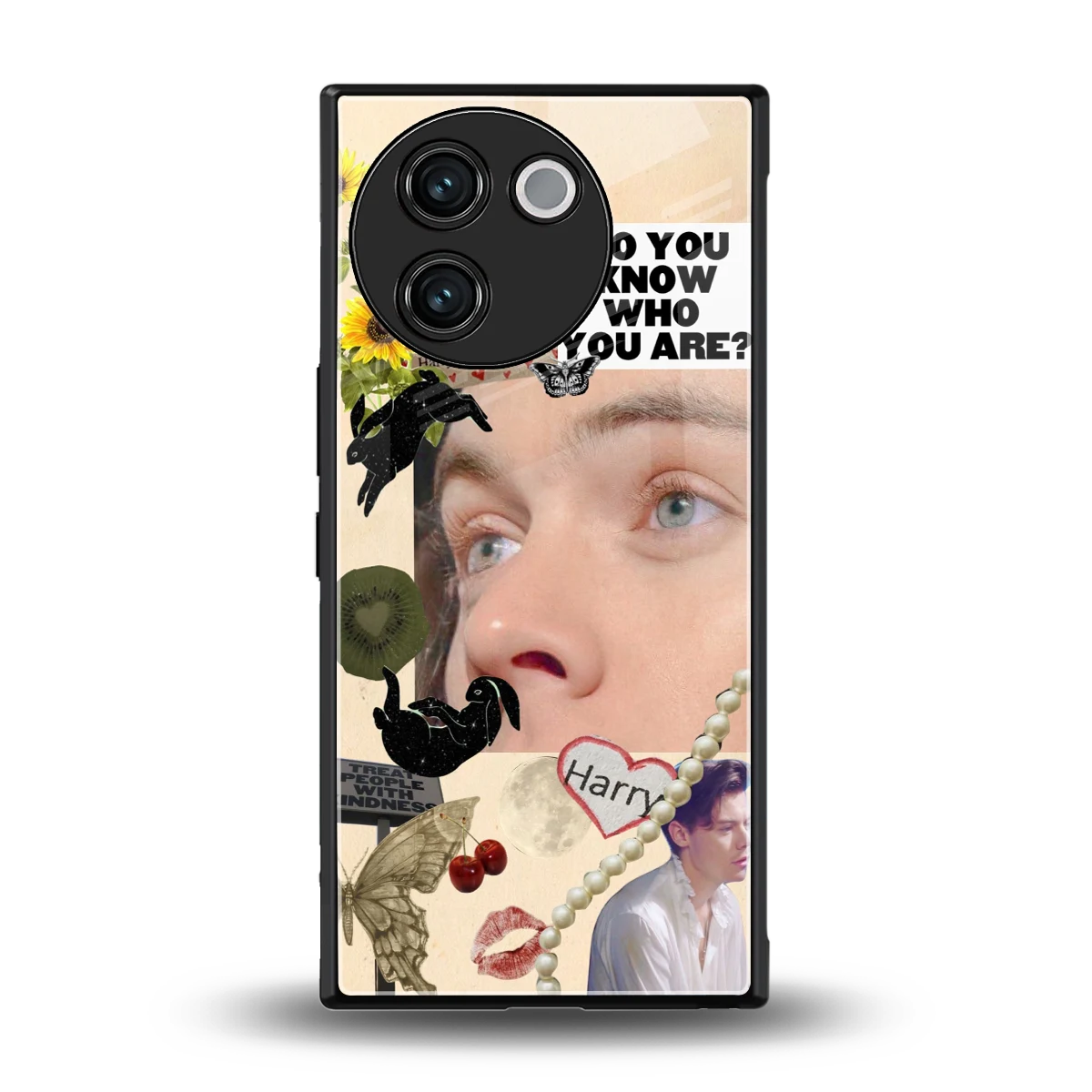 Harry Styles back phone cover | glass case for vivo v30e