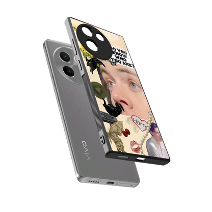 Harry Styles sleek vivo v30e cover with tempered glass back and TPU edges