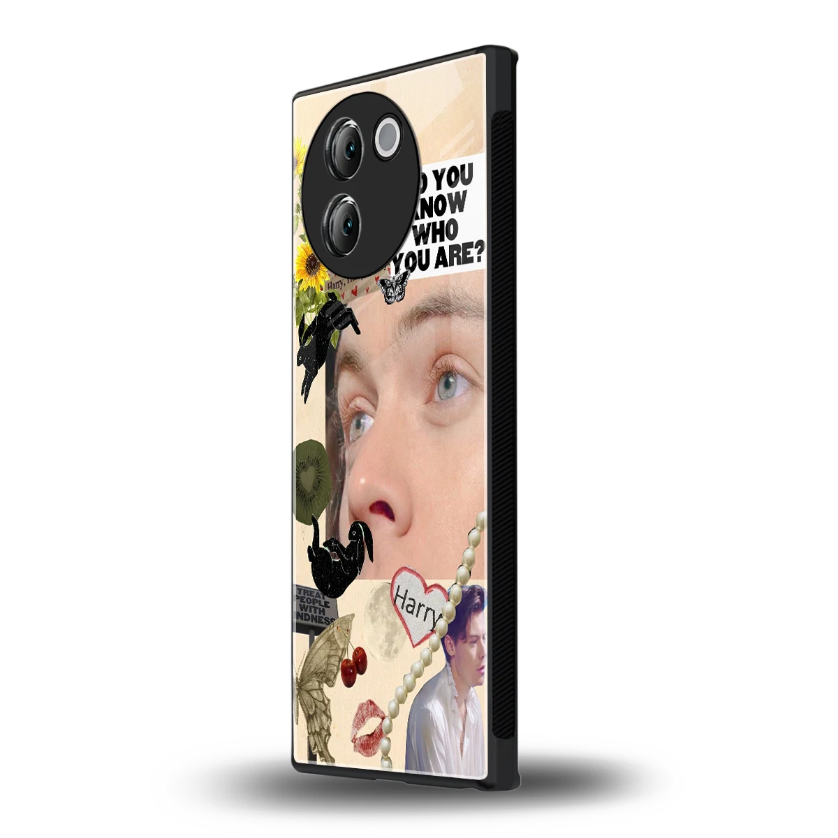 Harry Styles vivo v30e mobile cover | shockproof glass phone case