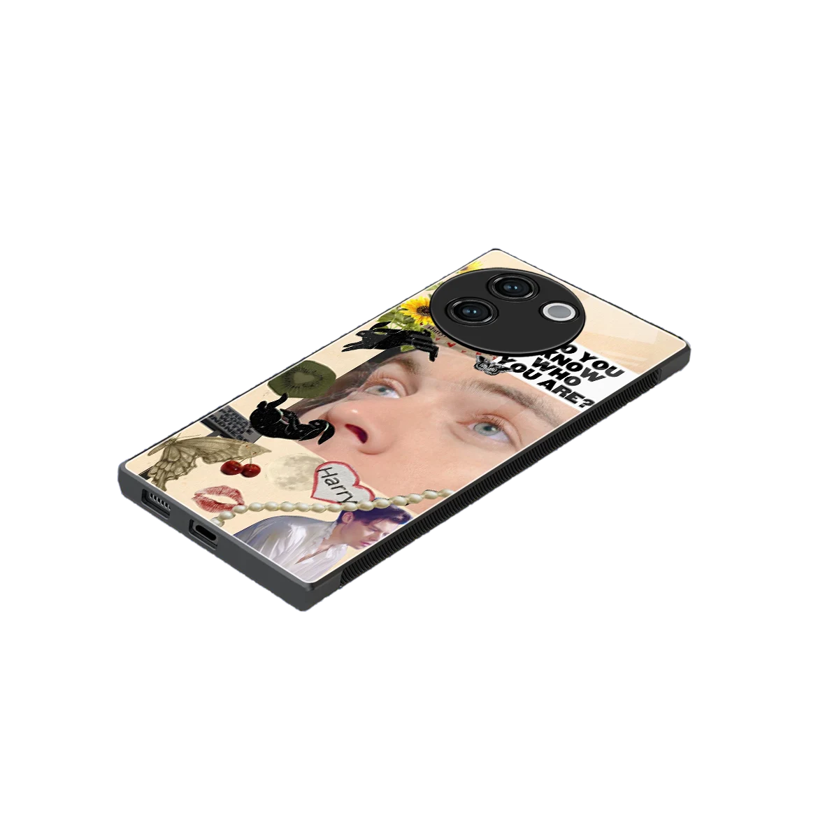Harry Styles stylish phone case for vivo v30e | glossy glass and slim fit