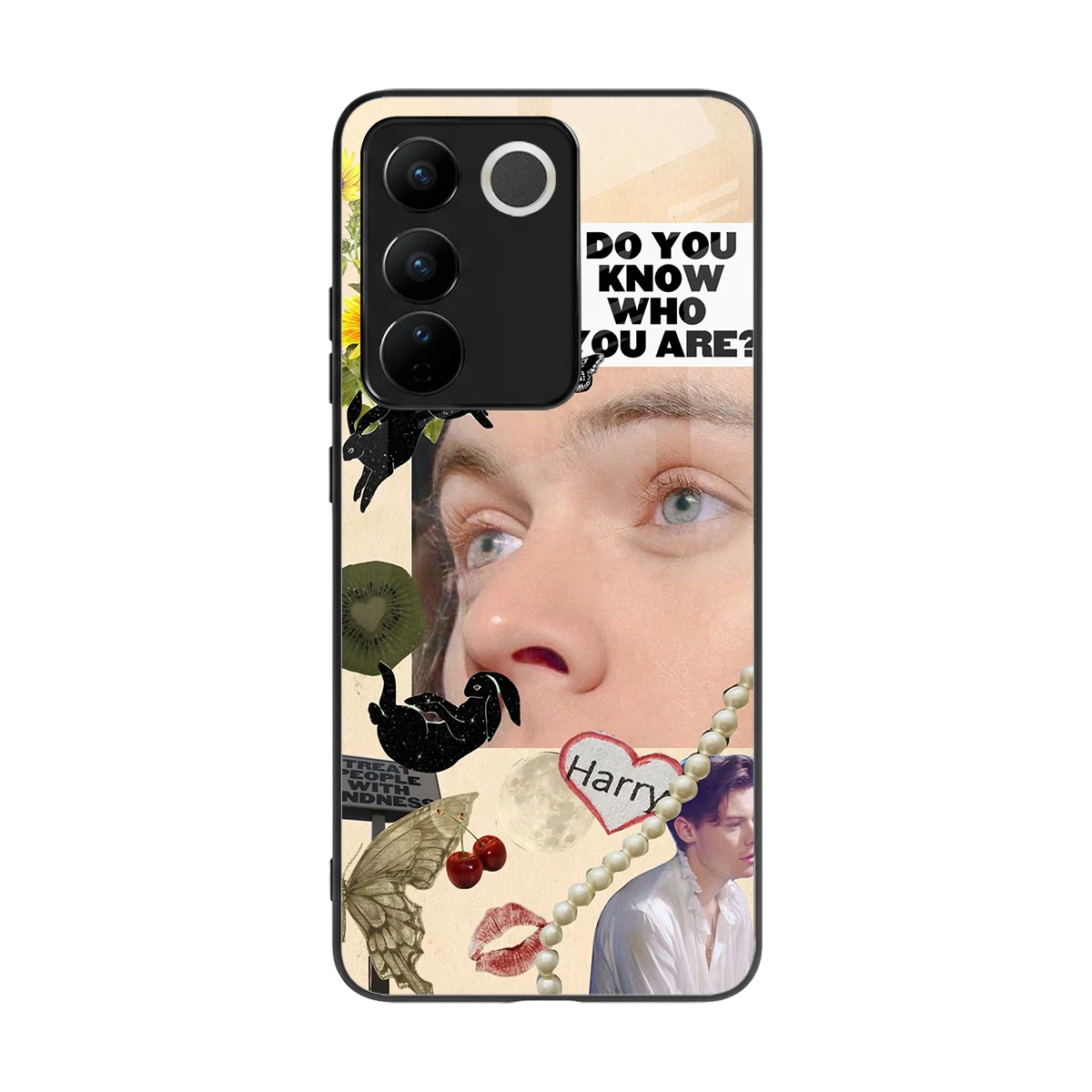 Harry Styles back phone cover | glass case for vivo v27 5g
