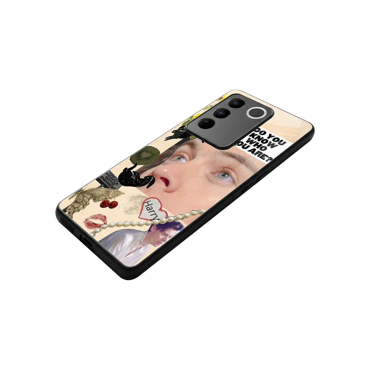 Harry Styles stylish phone case for vivo v27 5g | glossy glass and slim fit