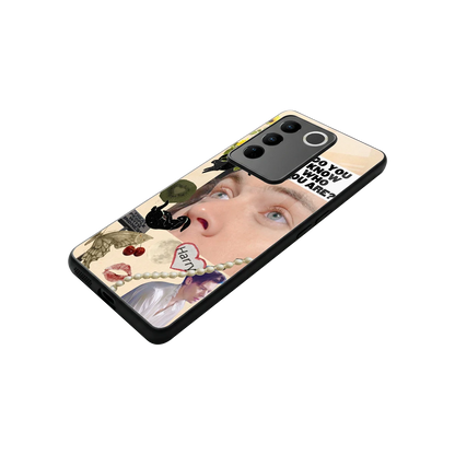 Harry Styles stylish phone case for vivo v27 5g | glossy glass and slim fit
