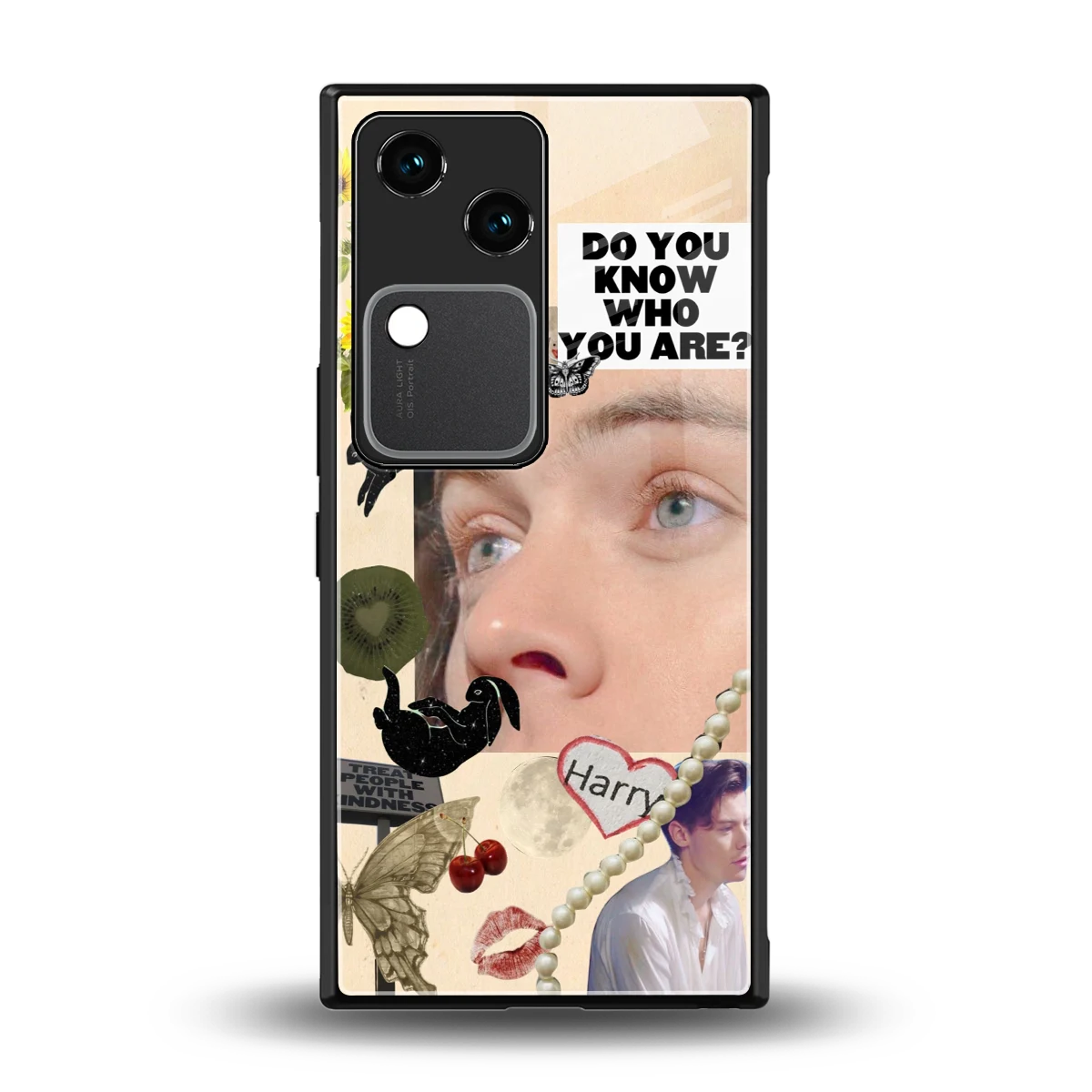Harry Styles back phone cover | glass case for vivo v30